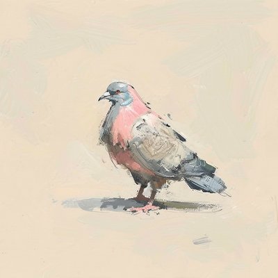リョコウバト - AI復元画像